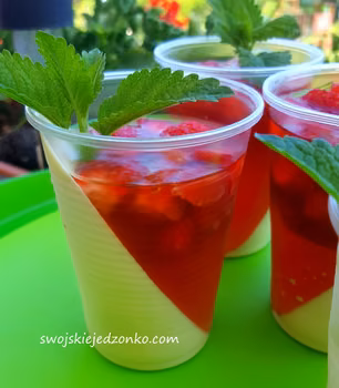 Panna cotta z truskawkami
