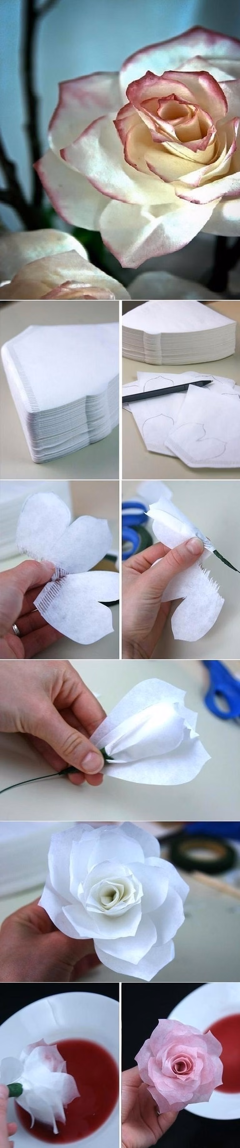 DIY- sztuczna róża