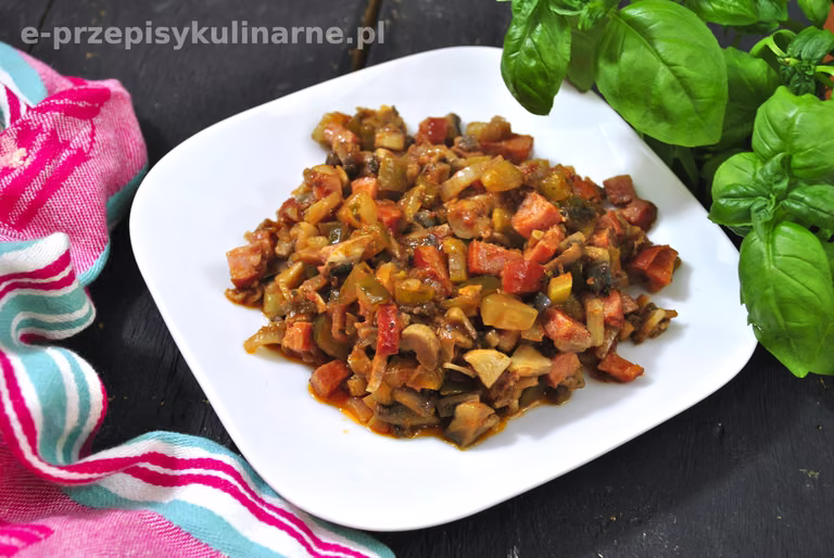 bigos z pieczarek