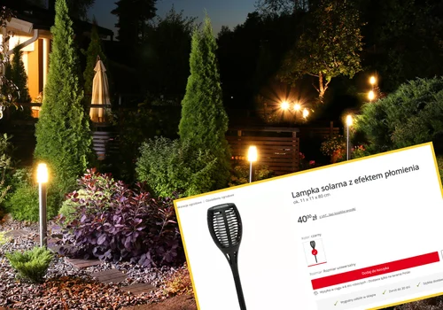 Ogród jak z bajki – lampka solarna z KiK z efektem płomienia! Piękna pochodnia za 40 zł, która nie ciągnie prądu!