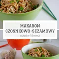 Makaron czosnkowo-sezamowy