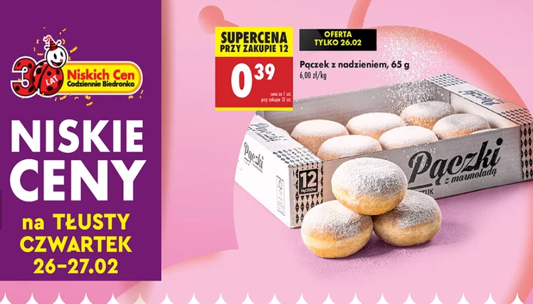 Zdjęcie Gdzie kupimy najtańsze pączki? Rekord do 19 groszy za sztukę! (Biedronka, Lidl, Netto) #1