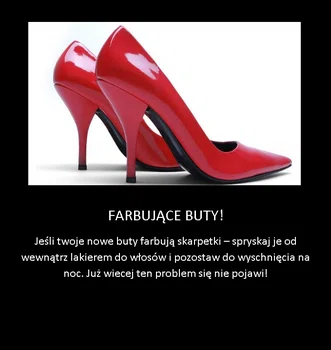Prosty trik na farbujące buty