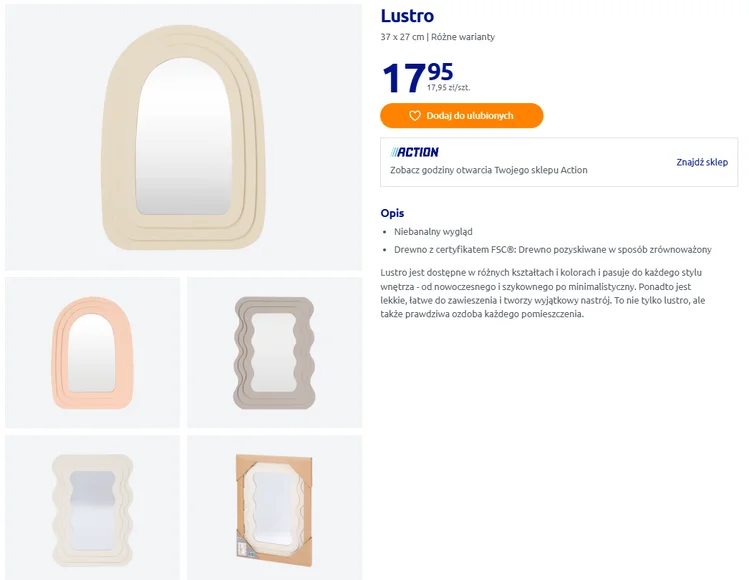 Zdjęcie Te lustra z Action za 17,95 zł robią furorę w mieszkaniach! Korory ziemi, nietypowe ramki i optycznie powiększą pokój #1