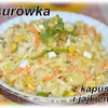 Surówka z białą kapustą i jajkiem