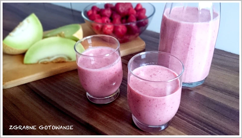 Koktajl truskawkowo - melonowy