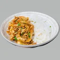 Stir fry z kapusty, kurczaka i pęczaku