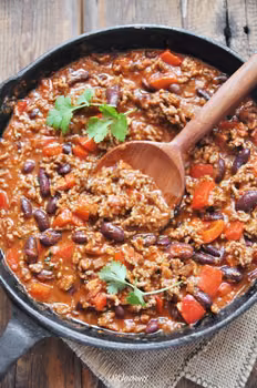 Chili con carne z chorizo