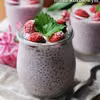 Malinowy pudding chia na Walentynki