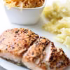 Grillowany łosoś z purée ziemniaczanym