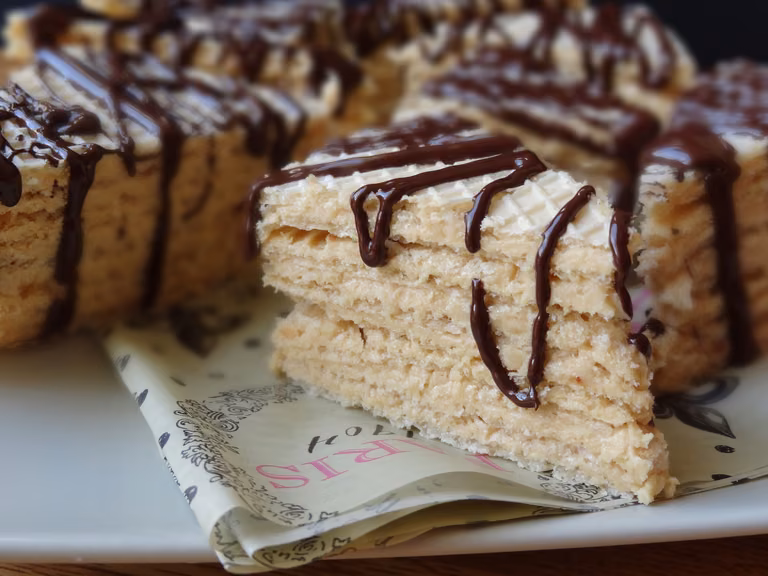 Wafelki orzechowe (bez pieczenia)