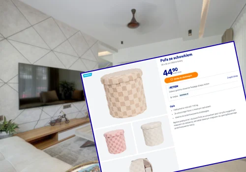 Ta pufa z Action za 44 zł to gorący hit mieszkań! Dodatkowe miejsce dla gości, pomieści graty, a wygląd i materiał zachwyca