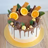 Tort czekoladowo - pomarańczowy