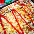 Słoneczna pizza na cebulowym cieście wg mojego męża
