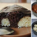 Ciasto czekoladowe z serowymi kuleczkami