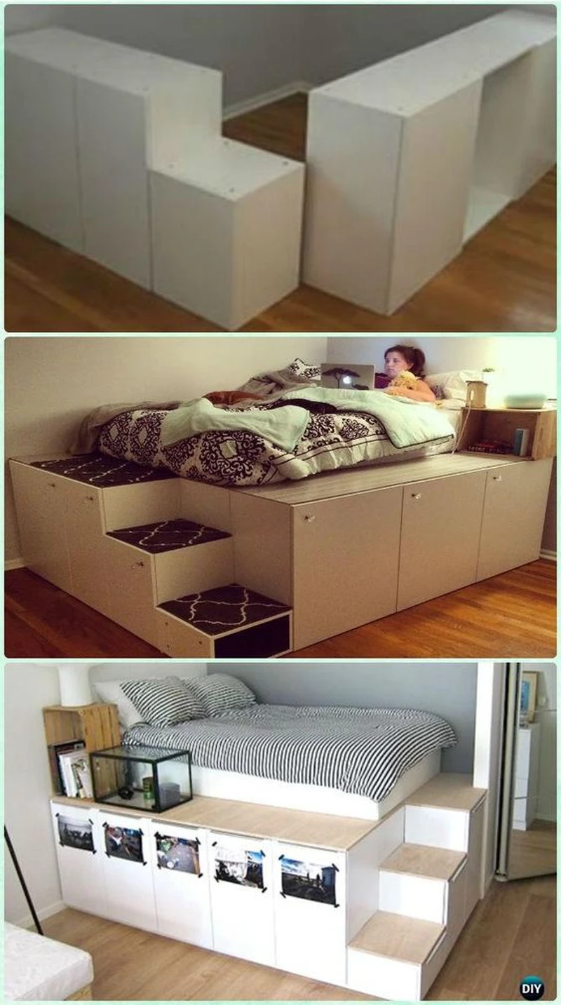 DIY- Łóżko na podwyższeniu