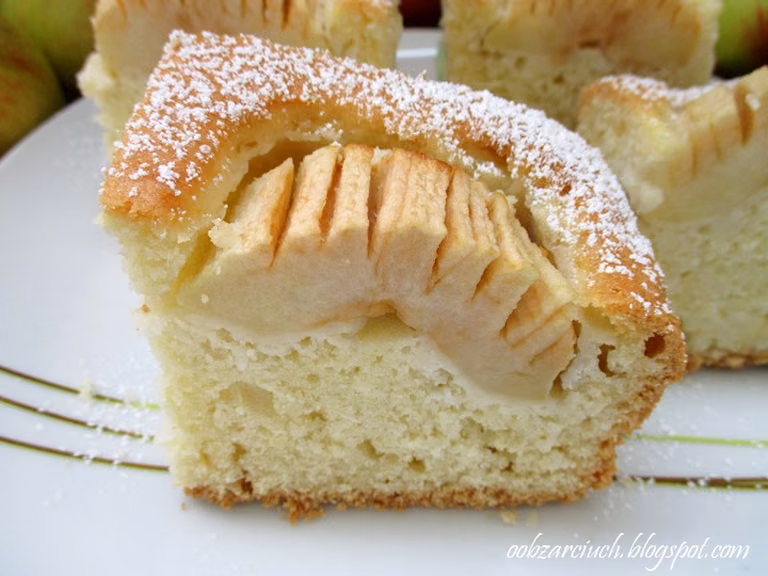 Ciasto kokosowe z jabłkami