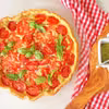 Quiche z pieczonymi pomidorami w sosie z pesto i ricotty