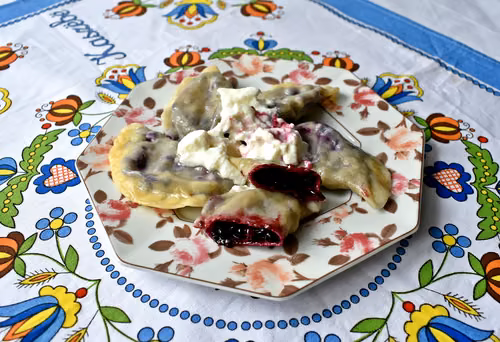 Pierogi z jagodami