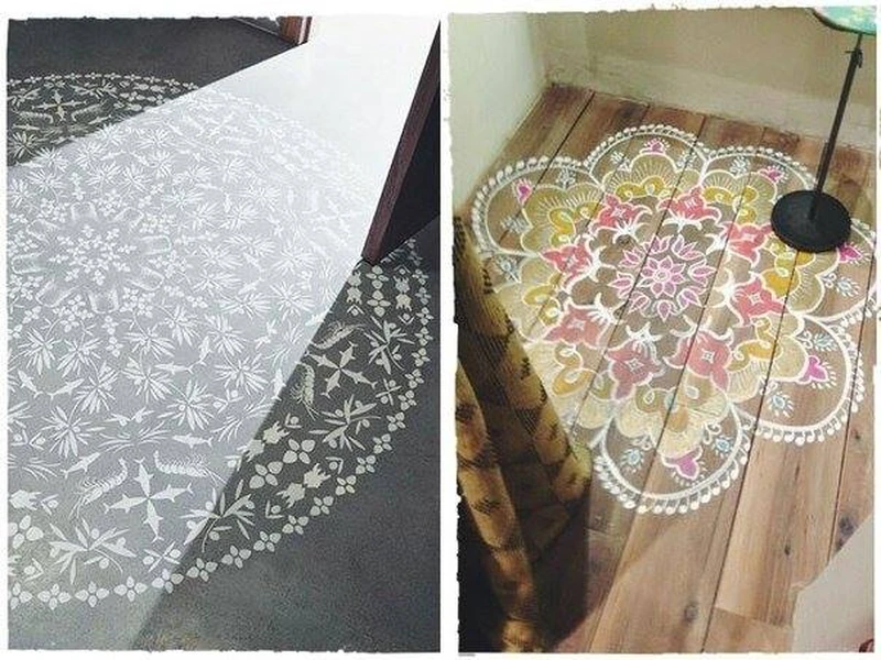 Cudna malowana podłoga