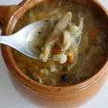 Zupa z boczniaków - flaczki wegetariańskie
