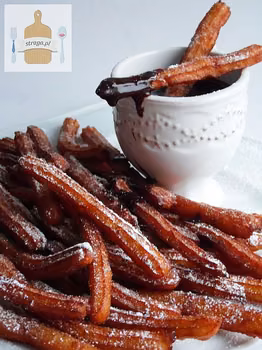 Churros na soku pomarańczowym