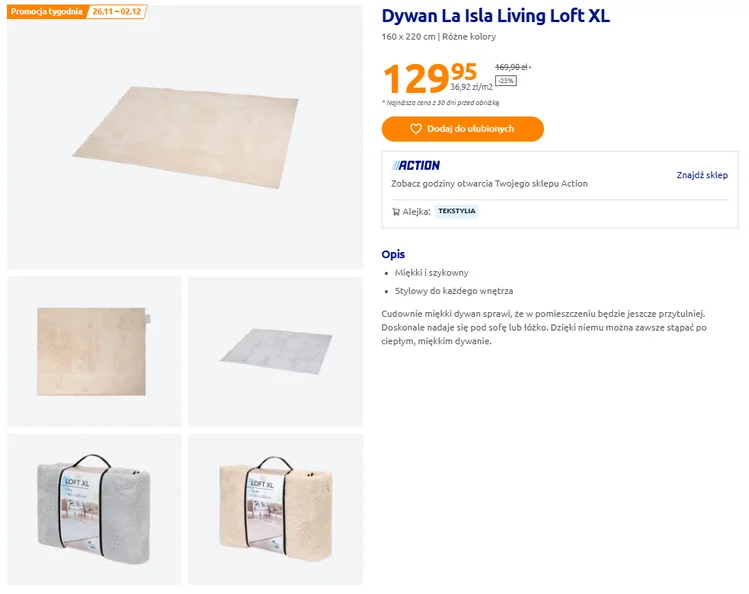 Zdjęcie Te nowe dywany z Action zrobią efekt wow w salonie i sypialni! Rozmiar XL, przytulne niczym koce i aktualnie w mega cenie #1