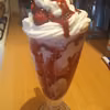 Shake malinowy z lodami