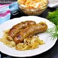 BIAŁA KIEŁBASA PIECZONA W MUSZTARDOWO-MIODOWEJ MARYNACIE