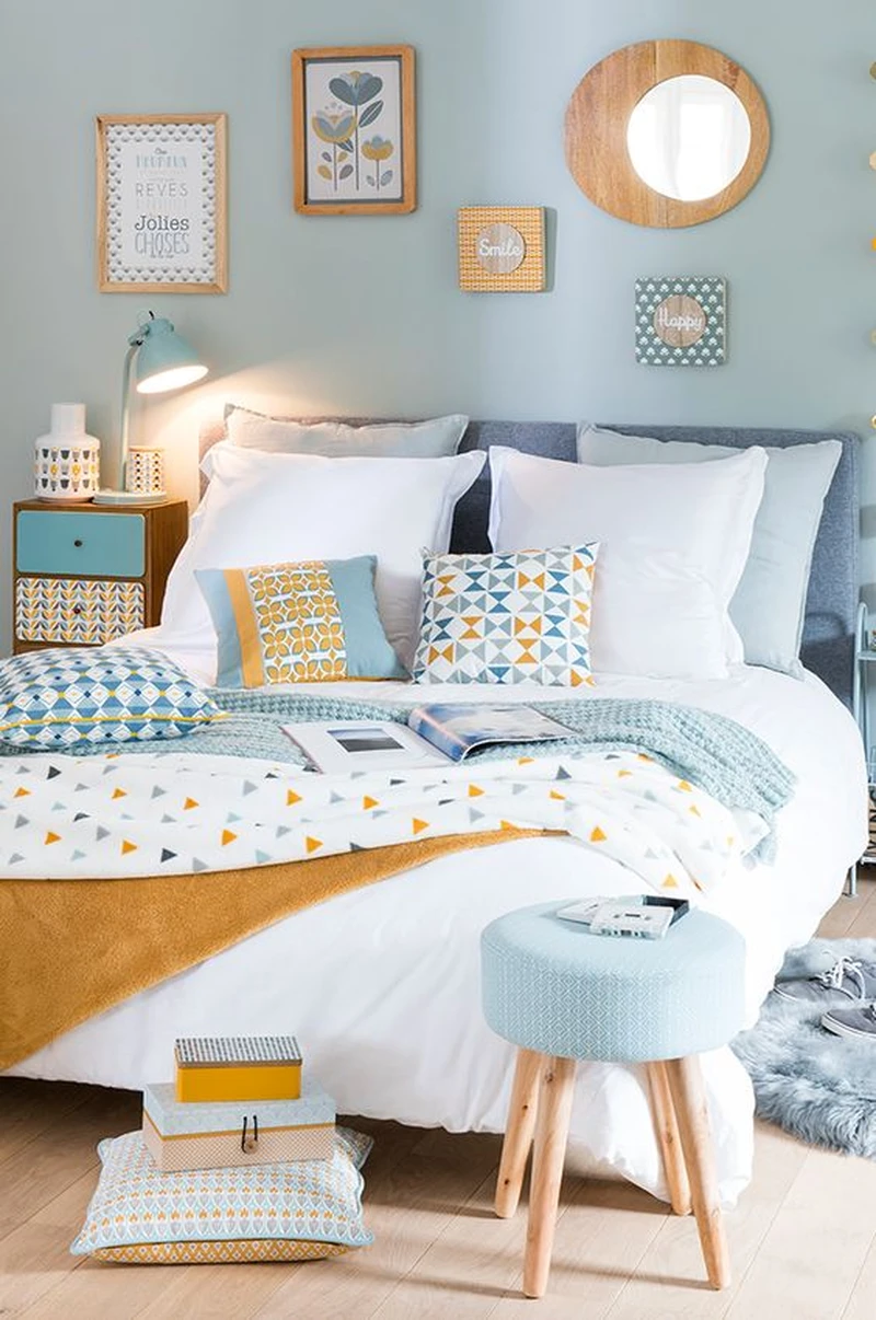 Sypialnia w pięknych kolorach