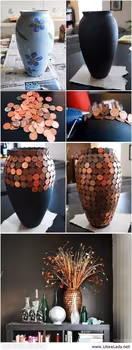 Błyszczący wazon- DIY