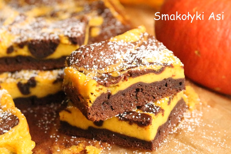 Dyniowo sernikowe-brownie