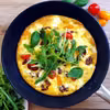 Frittata z fetą i pomidorami
