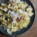 Makaron z pieczarkami