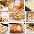 Tarta z grzybami w sosie śmietanowym
