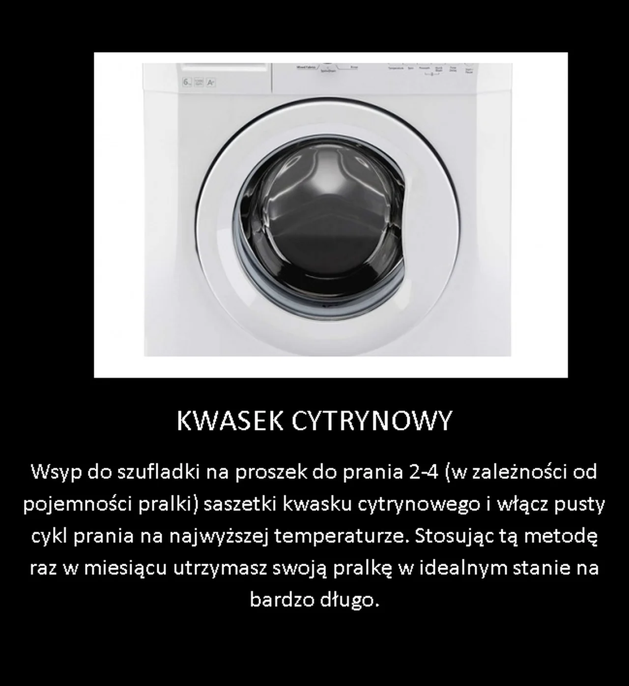 Praktyczny trik na odkamienienie pralki