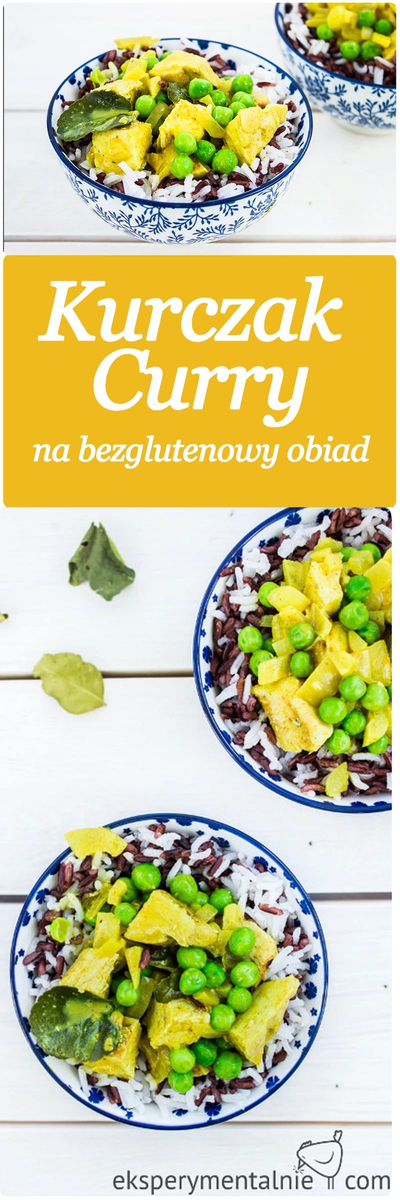 kurczak na obiad w orientalnych klimatach, czyli Kuczak curry w mleczku kokosowym z groszkiem