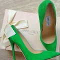Zielone szpileczki od Jimmy Choo