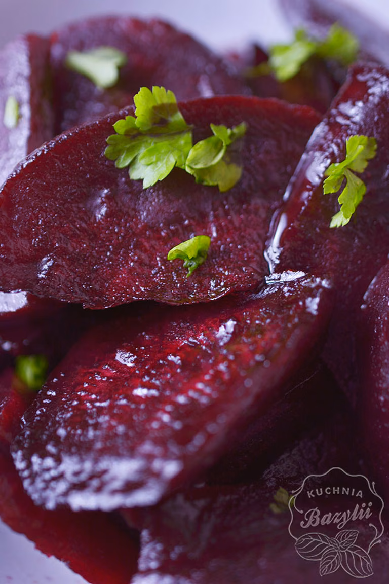 Buraczki z octem balsamicznym i miodem