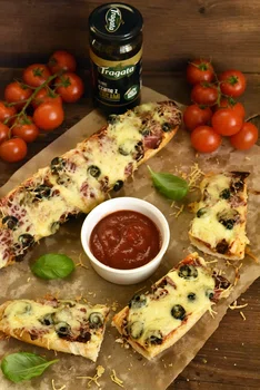 Szybkie, domowe zapiekanki z salami i suszonymi pomidorami!