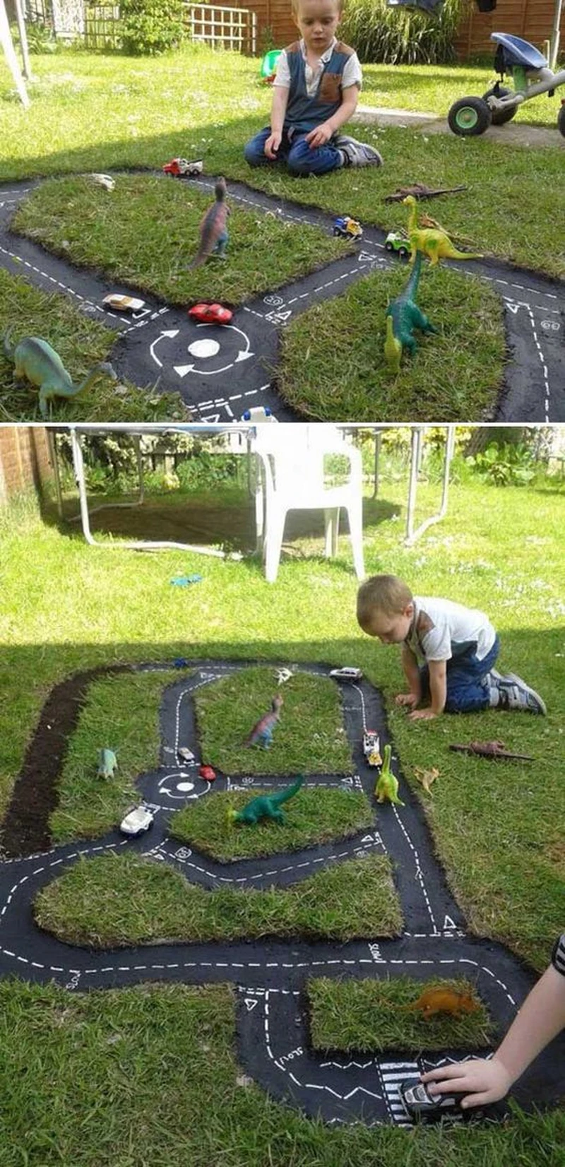 Fantastyczny pomysł na mini tor wyścigowy dla dzieci