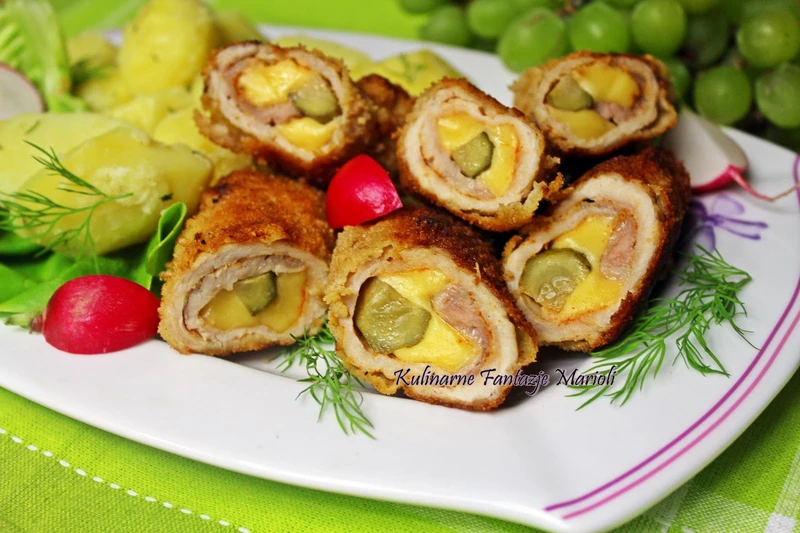 Dewolay z serem i ogórkiem