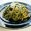 Spaghetti ze szpinakiem i kurczakiem
