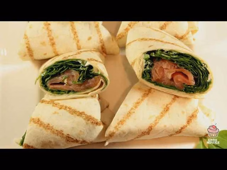 Tortilla z łososiem