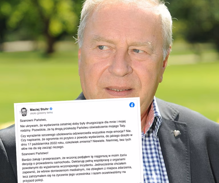 Jerzy Stuhr wydał oświadczenie w sprawie kolizji!