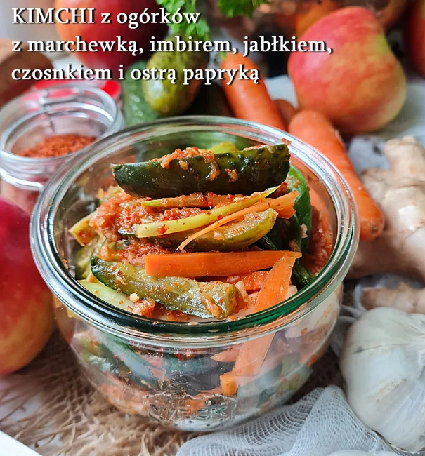 Kimchi z ogórków Oi Kimchi, 오이 김치 - Damsko-męskie spojrzenie na kuchnię
