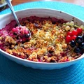 Odchudzone crumble porzeczkowe