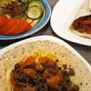 Kebab wołowy w tortilli
