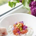 Ryż na mleku z rabarbarem i pistacjami