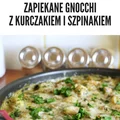 Jednogarnkowe, zapiekane gnocchi z kurczakiem i szpinakiem